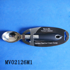 SS ICE-CREAM SPOON PLASTIC Handle