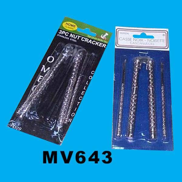 3PCS NUT CRACKER SET ZINC ALLOY