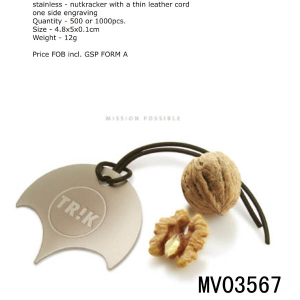 NUT CRACKER SS IN SEALED BAG with Nylon strap