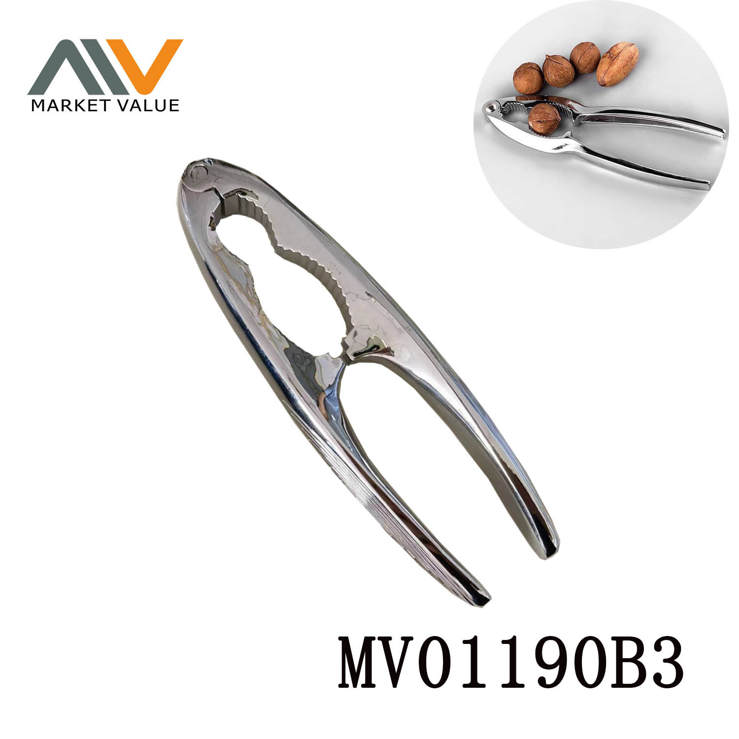 Aluminium Alloy Walnut Cracker Chrome TC