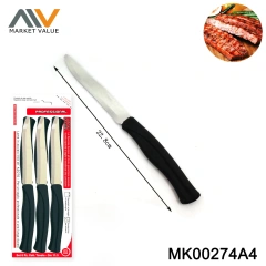 SET of 6 pcs 4.5in Table Knife with PP Handle