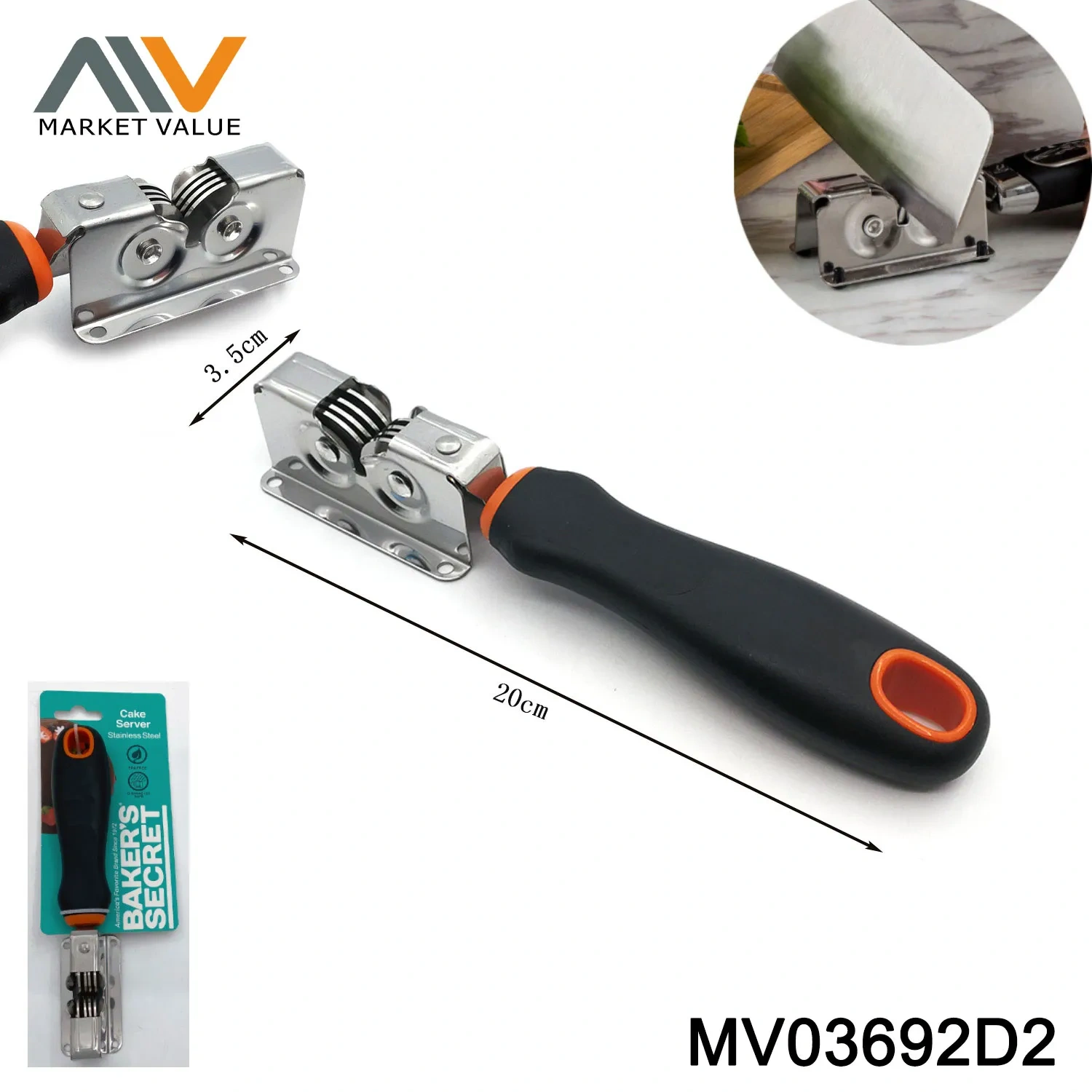 SS Knife Sharpener with TPR Handle