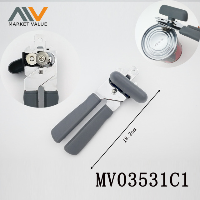 SS Can Opener Plastic Handle TC style 2