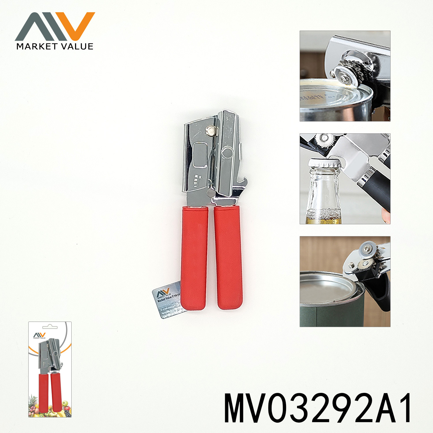 CAN OPENER with TPR Handle TC style 3