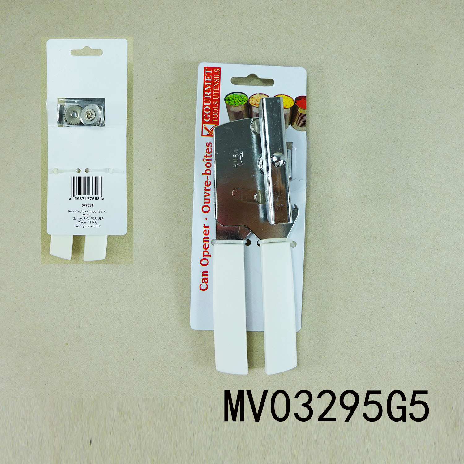 6" PP Handle CAN OPENER HALF CARD 12PC PER CLIP STRIP