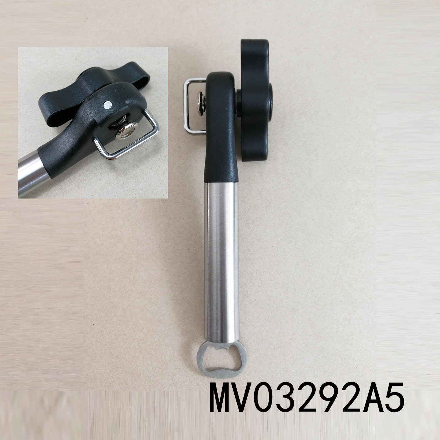 DELUXE SAFE CAN OPENER with PLASTIC Handle