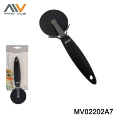 SS BLACK NON STICKER PIZZA CUTTER with PP Handle TC