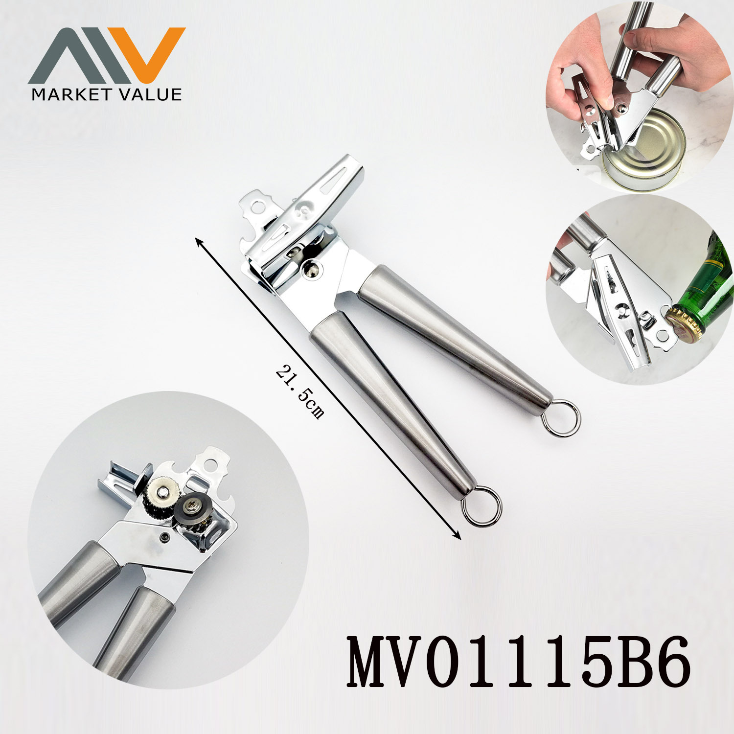 SS CAN OPENER with TUBE Handle TC