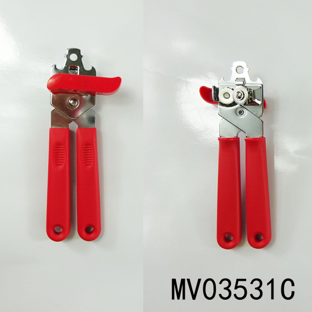 RED PLASTIC Handle SS CAN OPENER
