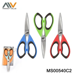 9" S.S Kitchen Scissors With TPR Handle,TC