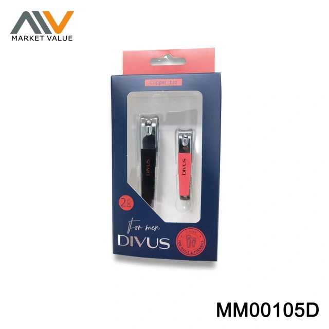 2pcs Nail Clipper In Colour box