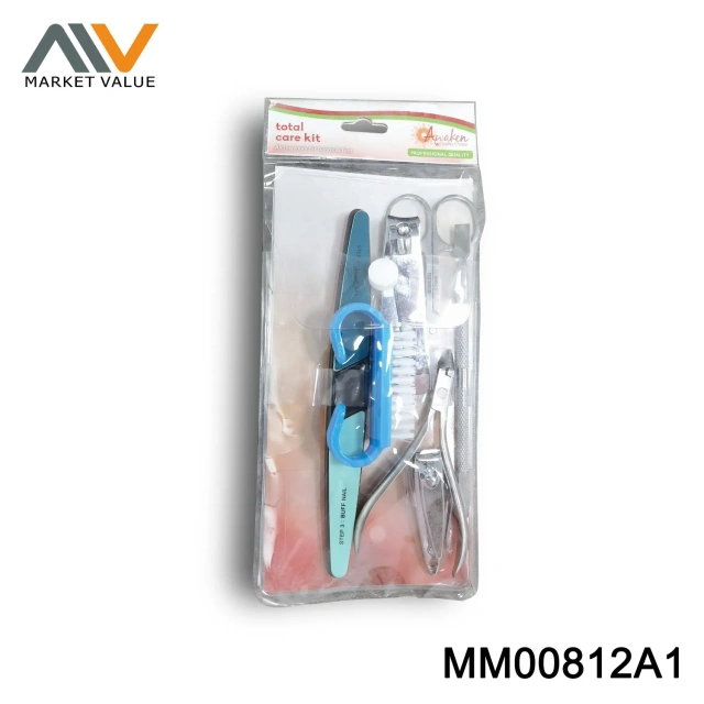 9Pcs Manicure Set In Leather Case