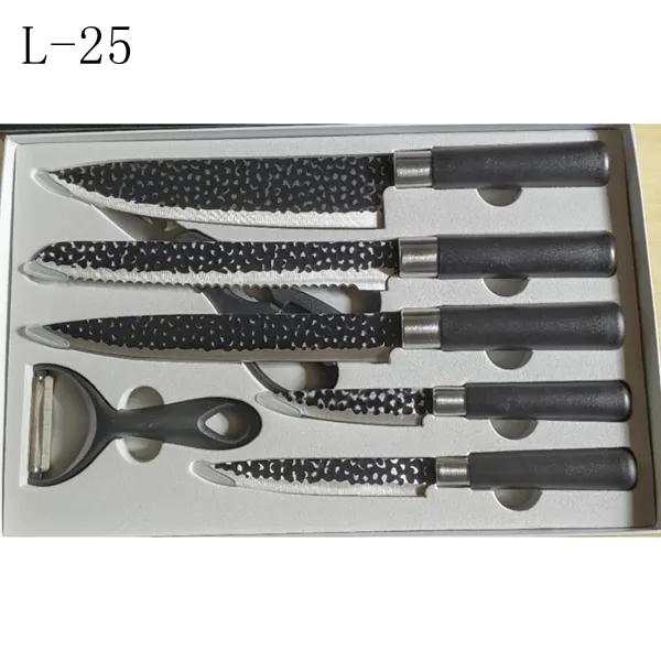 7Piece kitchen knife set in color box style 15