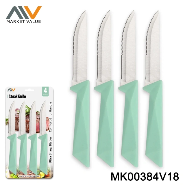 Set Of 4Pc Jumbo Steak Knife With PP Handle