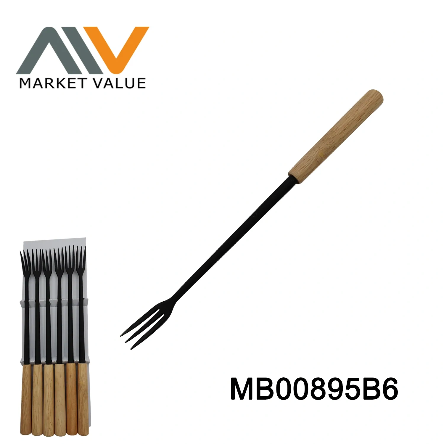 6Pcs Nylon Fondue Fork with SS Handle
