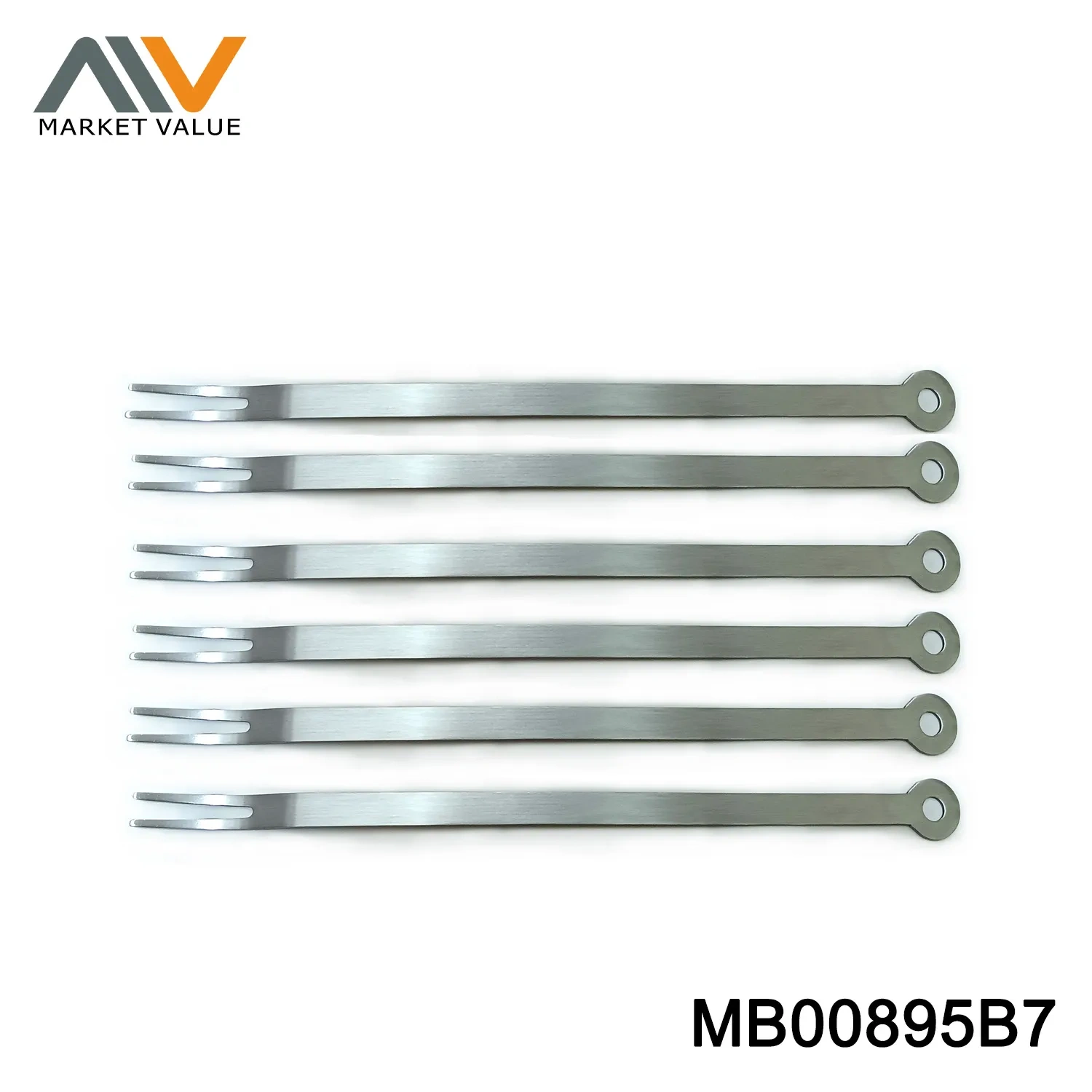 6PCS S.S. FONDUE FORK