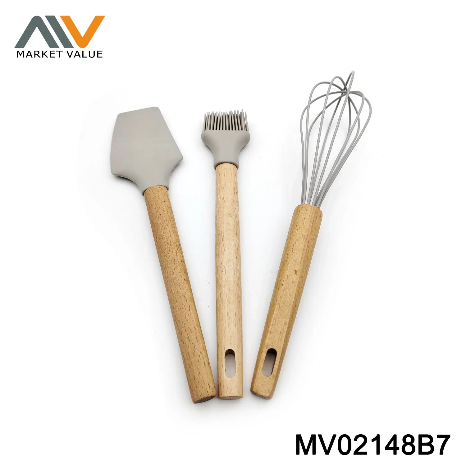 Sets of 3Pcs Baking Set (Spatula+Brush) Pvc Box
