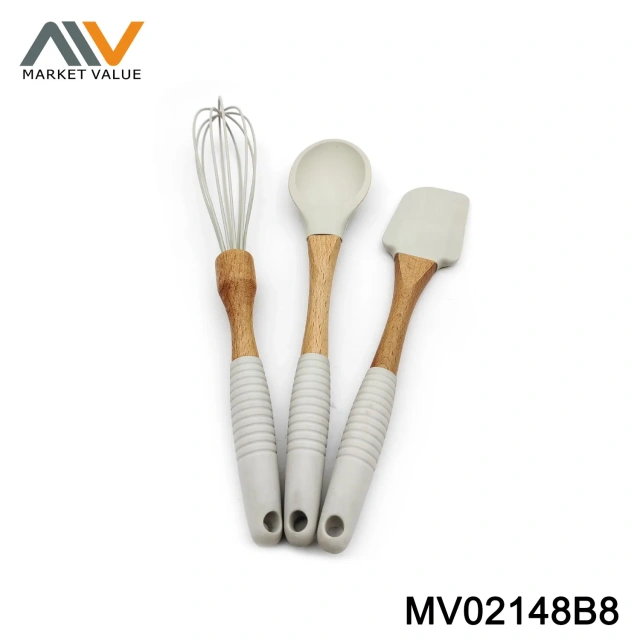 Sets of 3Pcs Baking Set (Spatula+Brush) Pvc Box