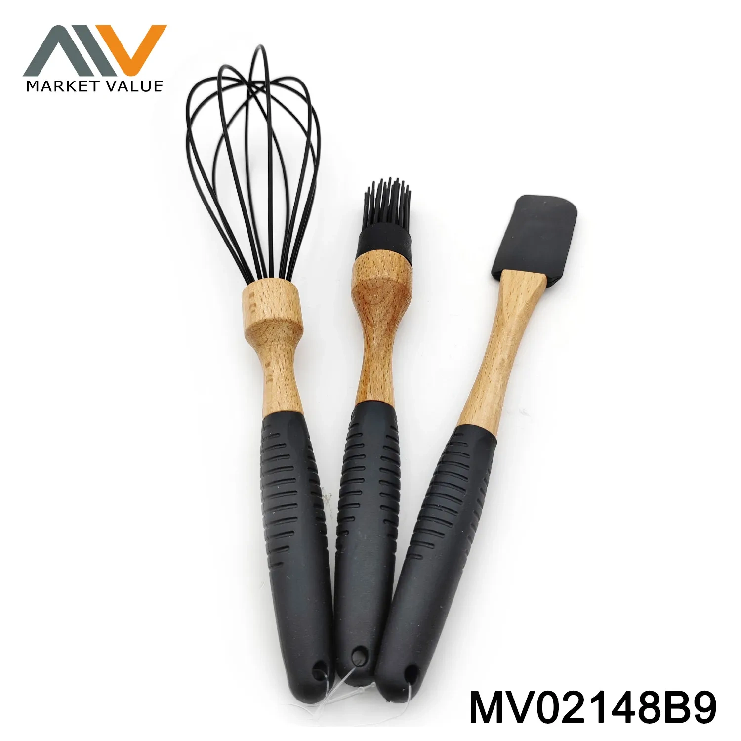 Sets of 3Pcs Baking Set (Spatula+Brush) Pvc Box