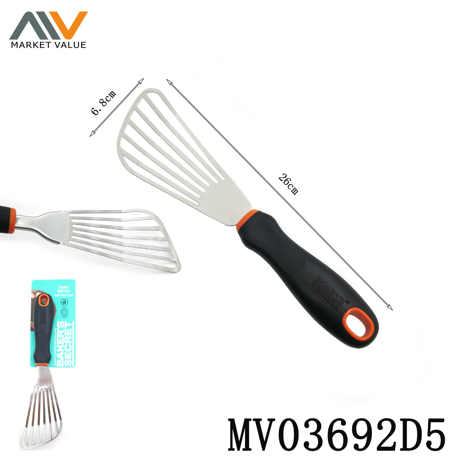 Stainless Steel Egg Scraper with TPR Handle