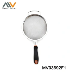 12/14/16/18/20CM SS Strainer With PP TPR Handle
