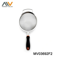 12/14/16/18/20CM SS Strainer With PP TPR Handle