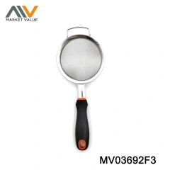 12/14/16/18/20CM SS Strainer With PP TPR Handle