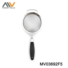 12/14/16/18/20CM SS Strainer With PP TPR Handle