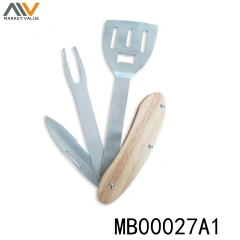 6 Function BBQ Tools Aluminum Handle IN Gift Box