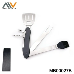 6 Function BBQ Tools Aluminum Handle IN Gift Box