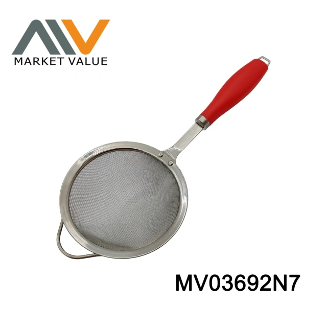 14/16cm SS STRAINER with TPR Handle TC style 3