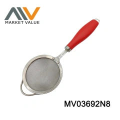 14/16cm SS STRAINER with TPR Handle TC style 3
