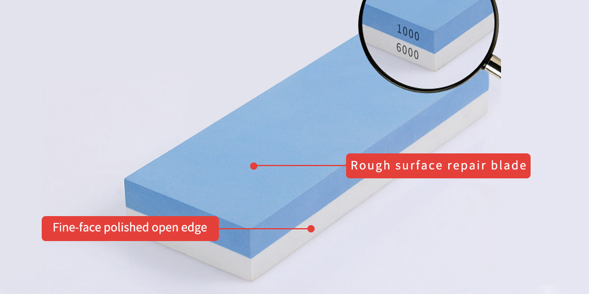 finer side will polish the edge