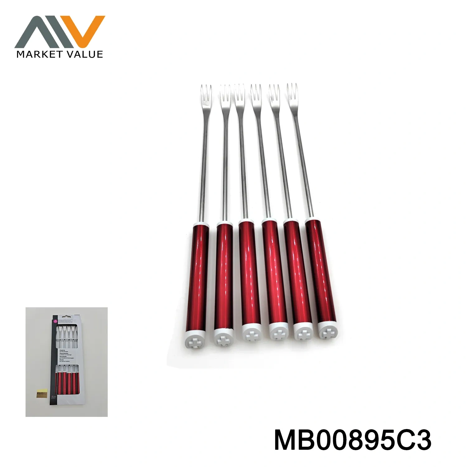 6PCS CHEESE FONDUE FORKS