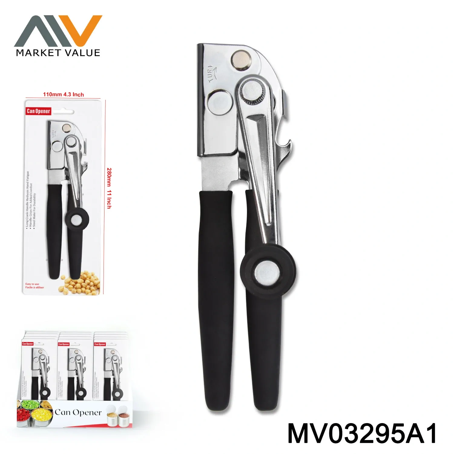 4" Jar Opener Wooden Handle TC