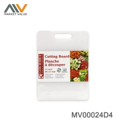 PLASTIC PREP CUTTING BOARD with STICKER GREEN WHITE and RED ASST in DISPLAY BOX