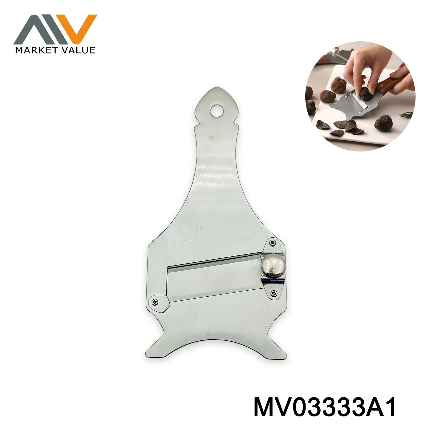 SS Truffle Slicer Adjust Thickness