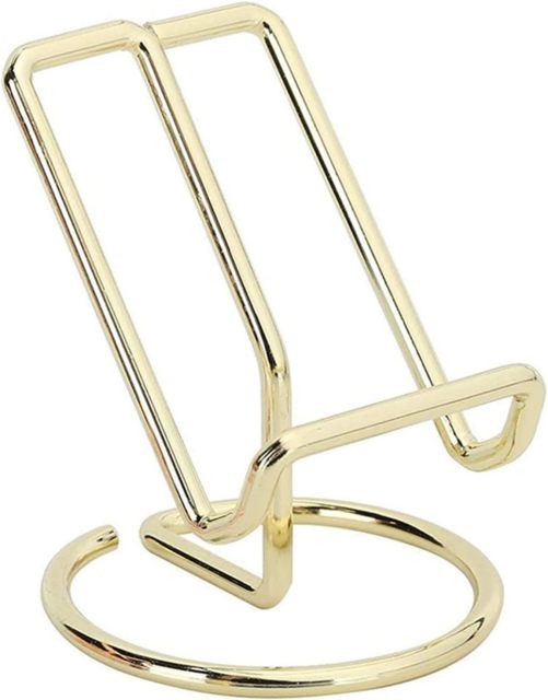 Creative Business Card Holder Business Card Holder Mobile Phone Holder for Desk Cute Metal Display Stand for Office Metal Desk Business Card Holder for Office