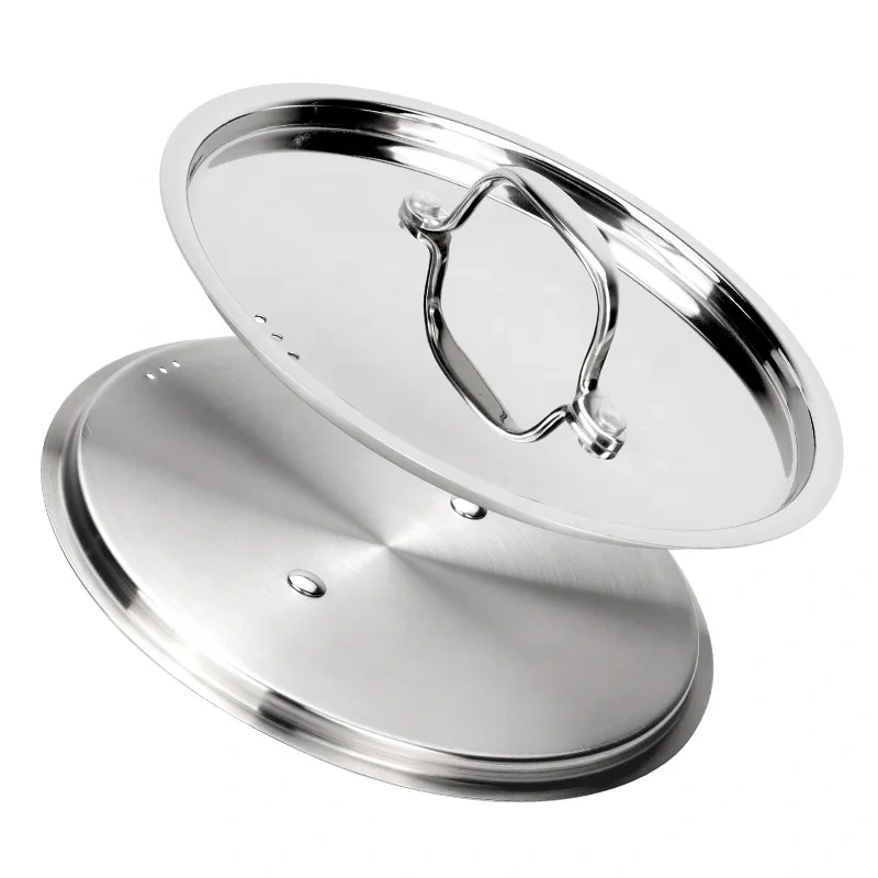 High Quality Tri-ply Copper Cooking Pot And Pan Stainless Steel Cookware Set With Hammer Design