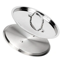 High Quality Tri-ply Copper Cooking Pot And Pan Stainless Steel Cookware Set With Hammer Design