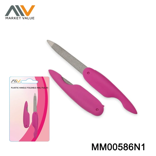 PLASTIC Handle FOLDABLE NAIL FILE IC