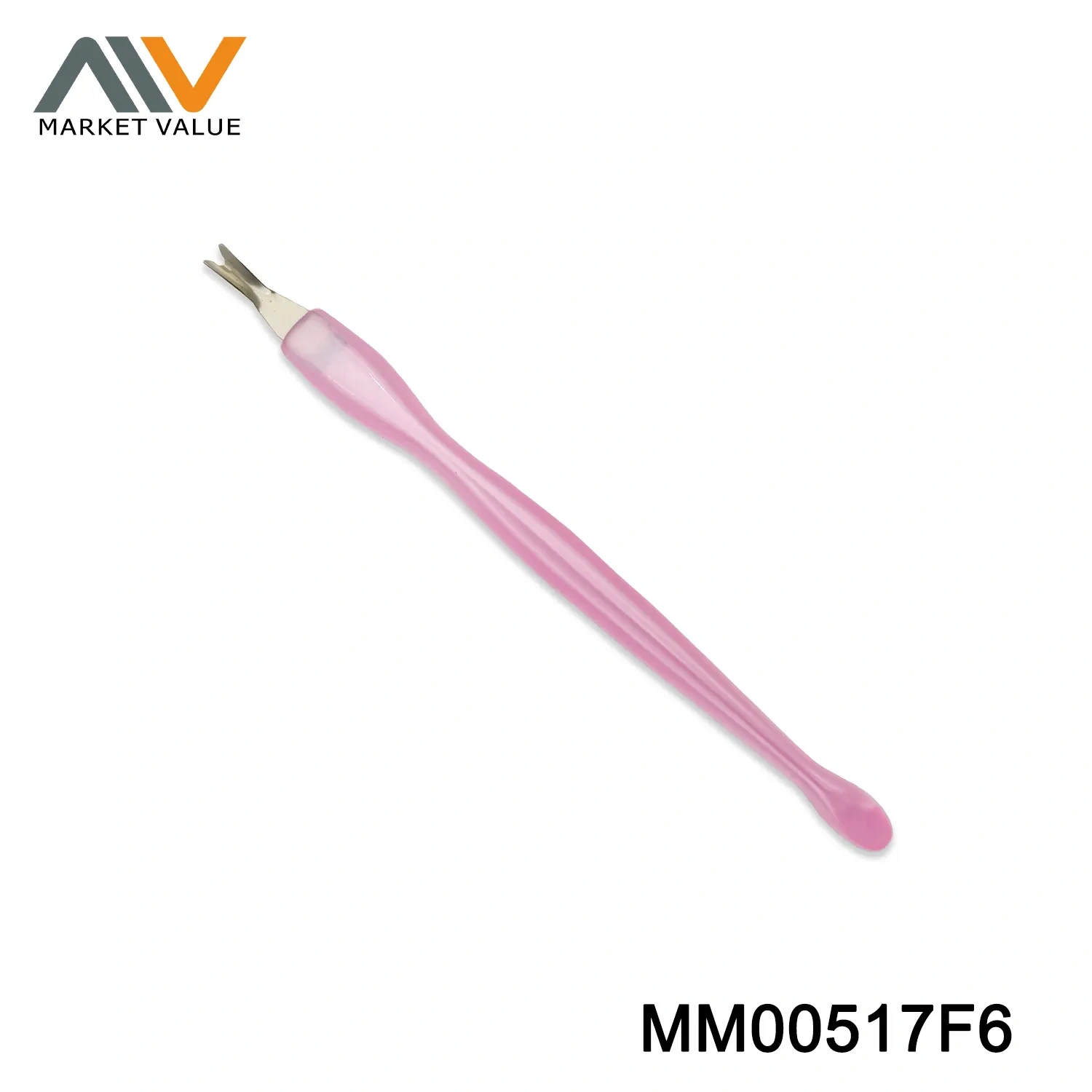 V Shaped Cuticle Fork Dead Skin Fork With  PP Handle