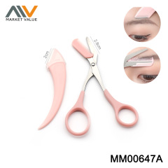 2PCs Set of Eyebrow Trimming Knives