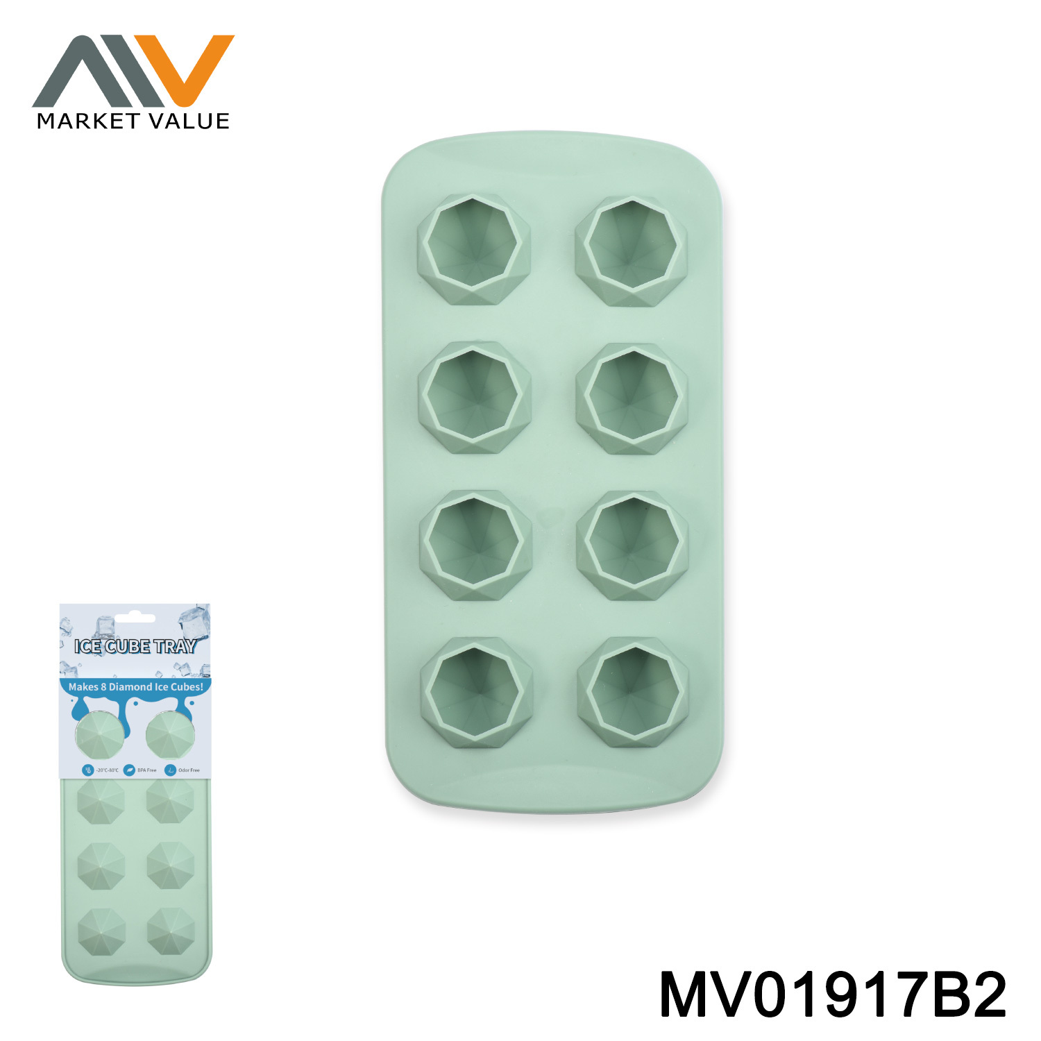 21 ICE CUBE PP with TPR PLASTIC ICE MOULD