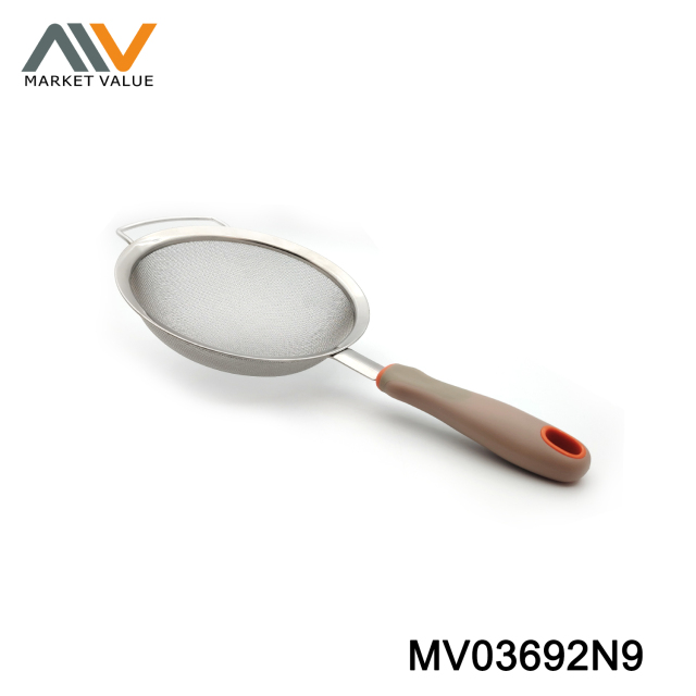 14/16cm SS STRAINER with TPR Handle TC style 3