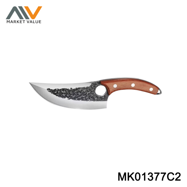 Meat Kinfe With Wooden Handle In PU Bag