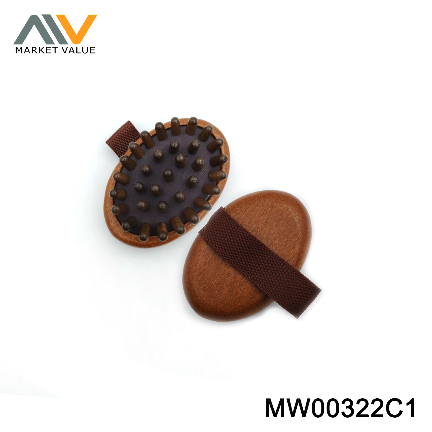 Massage Comb with Wooden Handle,PVC Hang Card