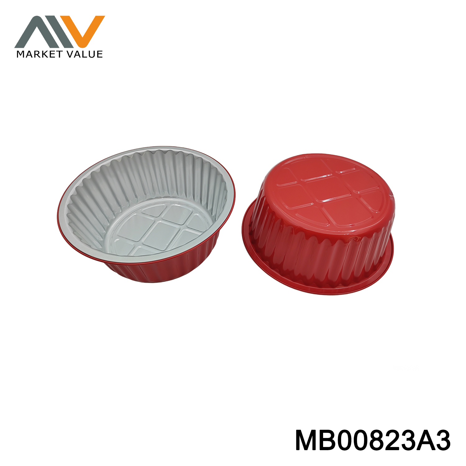 6PK Aluminum BBQ Pan Square in Polbag