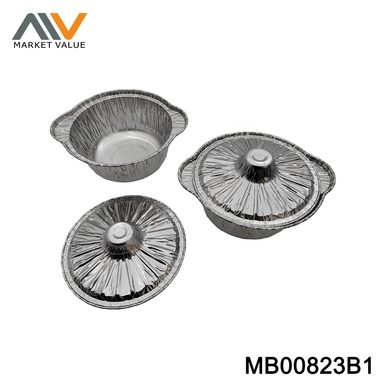 Aluminum BBQ Pan Square in Polbag