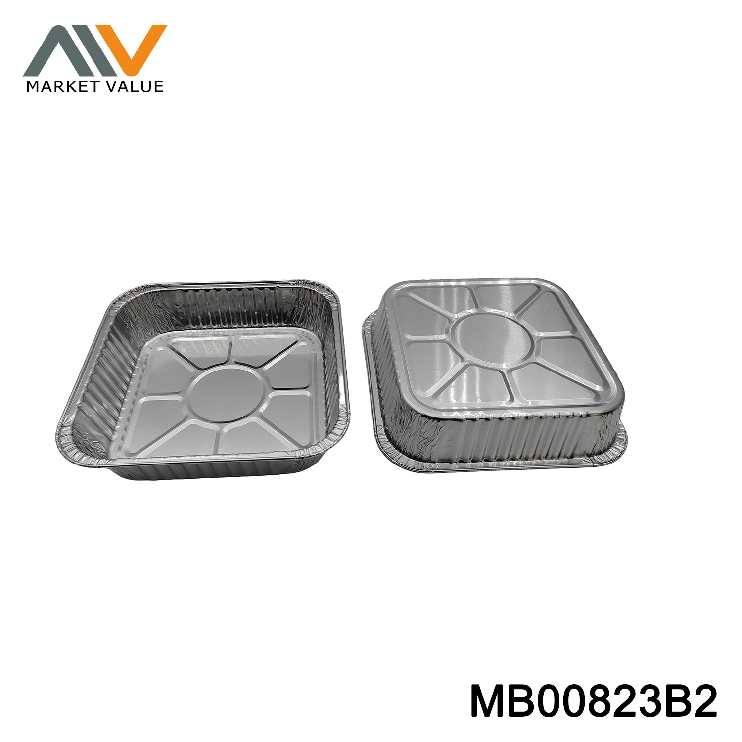 Aluminum BBQ Pan Square in Polbag